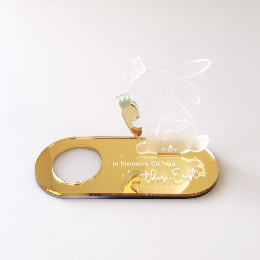 In Memory of You Plaque - Easter Rabbit