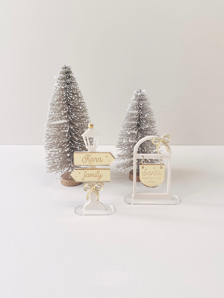 Christmas Village - Street Sign