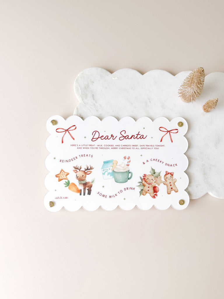 Santa Board - Scallop Rectangle