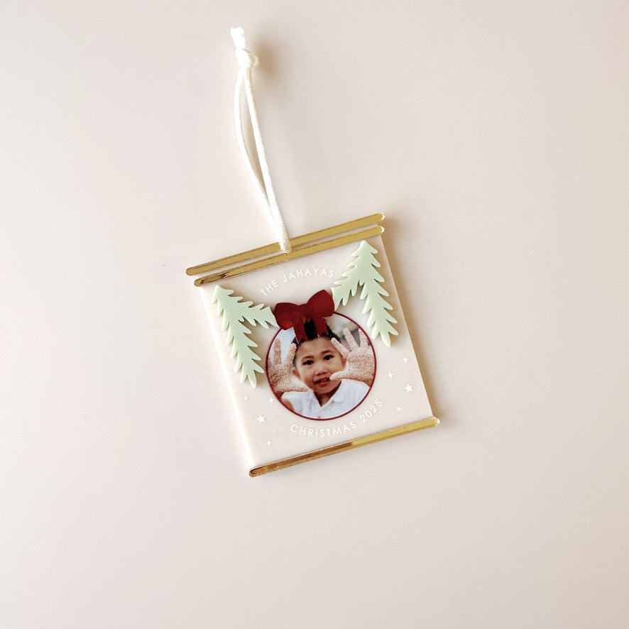 Christmas Photo Ornament - Mantle