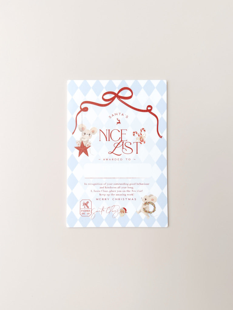 Nice List Certificate - Whimsy