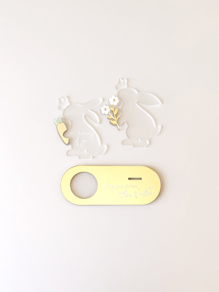 In Memory of You Plaque - Easter Rabbit