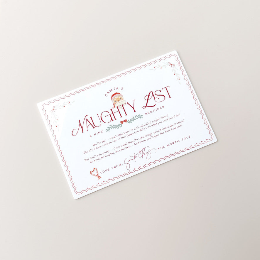 Nice List Certificate - Classic