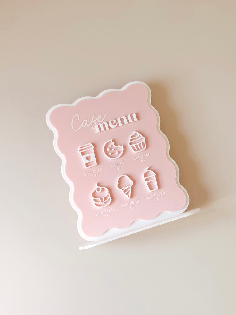 Cubby Menu - Scallop Rectangle
