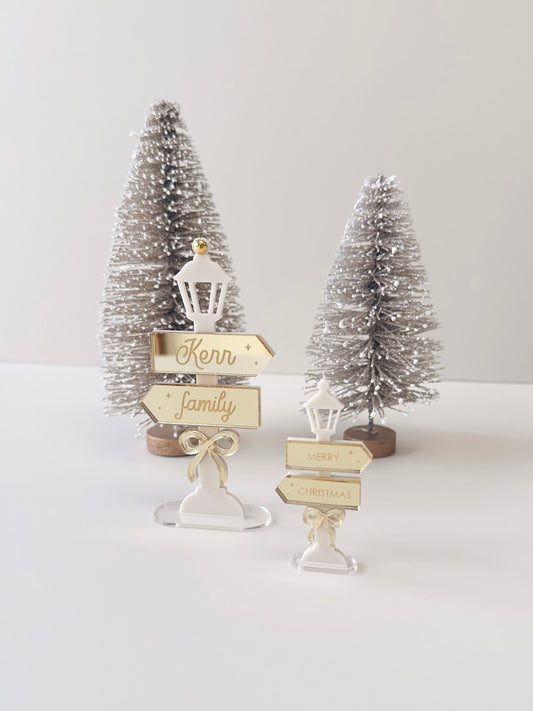 Christmas Village - Street Sign