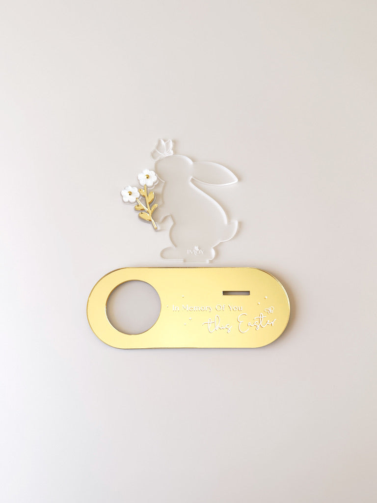 In Memory of You Plaque - Easter Rabbit