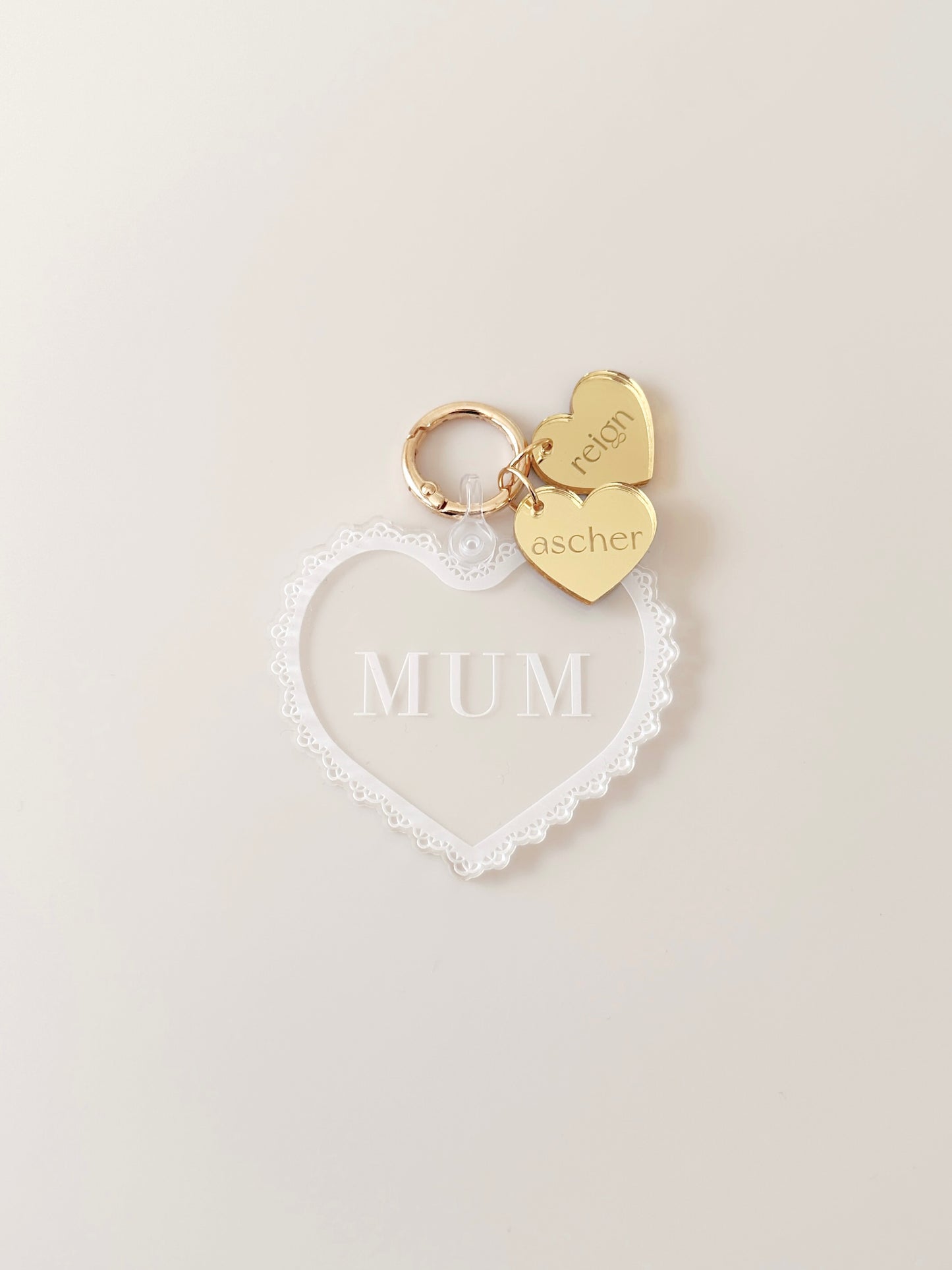 Mother's Day - Lace Heart with heart tags