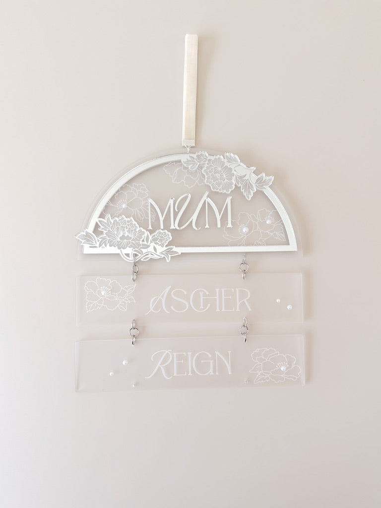 Mother's Day - Flower Family Plaque