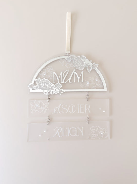 Mother's Day - Flower Family Plaque